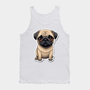 Cute Pug Dog - Dogs Pugs Tank Top